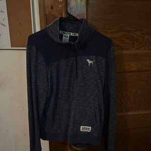 Pink Quarter-Zip Pullover